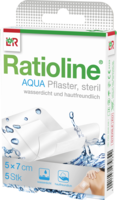 RATIOLINE aqua Duschpflaster Plus 5x7 cm steril